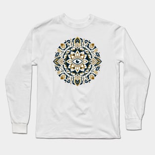 All-Seeing Eye Egyptian Mandala 1 Long Sleeve T-Shirt